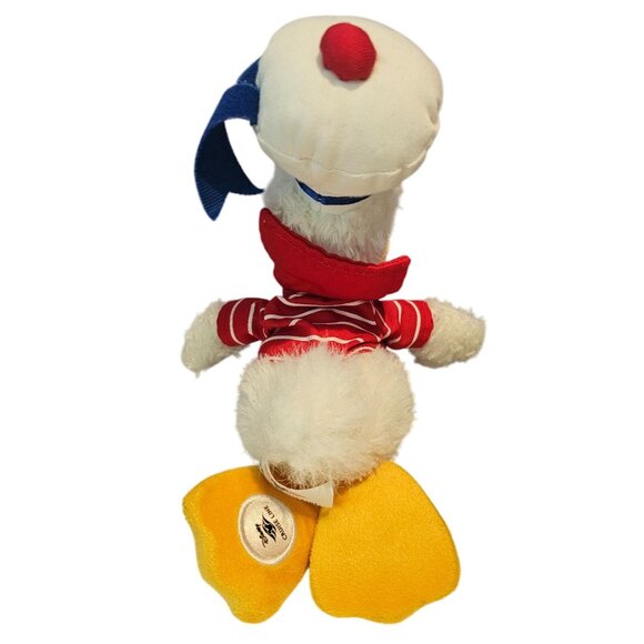 Disney Cruise Line Donald Duck 11” Plush Toy Sailor Red White Striped Shirt - Picture 6 of 8